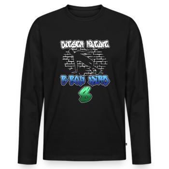 Dieser Kleine B-Boy Wird 8 - Breakdance - Männer Premium Bio Langarmshirt - Schwarz - Vorne - Nico (187cm)