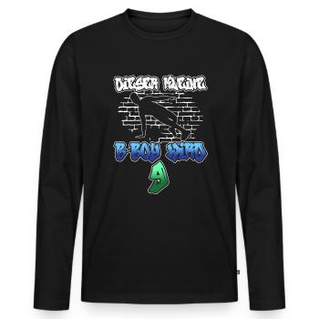 Dieser Kleine B-Boy Wird 9 - Breakdance - Männer Premium Bio Langarmshirt - Schwarz - Vorne - Nico (187cm)