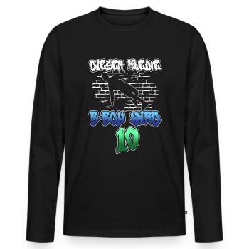 Dieser Kleine B-Boy Wird 10 - Breakdance - Männer Premium Bio Langarmshirt - Schwarz - Vorne - Nico (187cm)