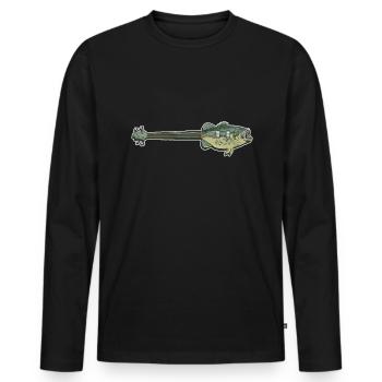 Guitare basse - Guitariste basse Basse - T-shirt manches longues Premium bio Homme - noir - Devant - Nico (187cm)
