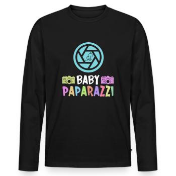 Newborn Photographer Baby Photography Saying - Men's Premium Organic Long Sleeve Shirt - black - Front - Nico (187cm)