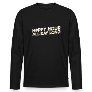 Beer Day Beer Day Beer lovers Beer drinkers - Men's Premium Organic Long Sleeve Shirt - black - Front - Nico (187cm)