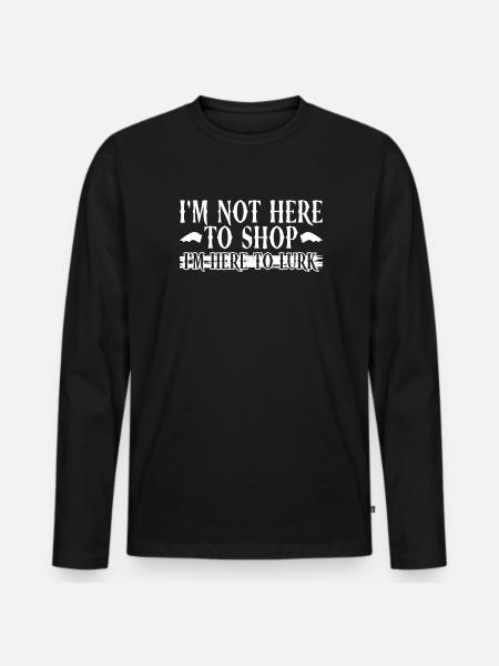 Mall goth goth goth sier emo - Premium økologisk langermet T-skjorte for menn - svart