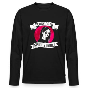Perky Goth - Âme effrayante - Bubble Goth Perky Goth - T-shirt manches longues Premium bio Homme - noir - Devant - Nico (187cm)