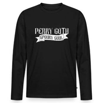 Perky Goth - Âme effrayante - Bubble Goth Perky Goth - T-shirt manches longues Premium bio Homme - noir - Devant - Nico (187cm)