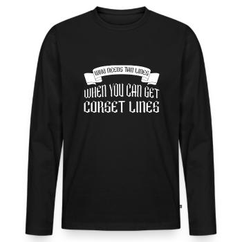 Moontan Gothic Dicton Goth Girl Grufti Emo - T-shirt manches longues Premium bio Homme - noir - Devant - Nico (187cm)