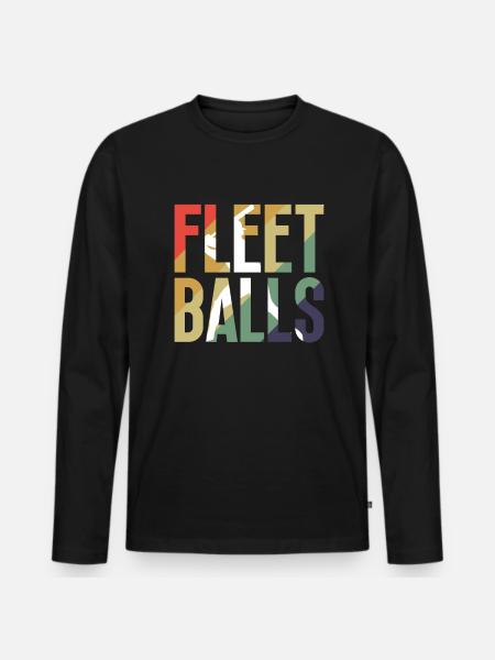 Swift Balls - Funny Baseball - Men's Premium Organic Long Sleeve Shirt - black