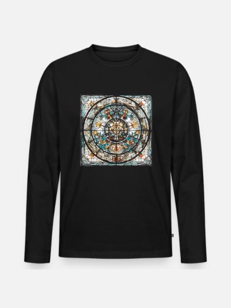 Vitrail - Vitrail Artiste - T-shirt manches longues Premium bio Homme - noir