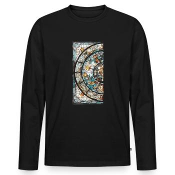 Stained Glass - Stained Glass Artist - Men's Premium Organic Long Sleeve Shirt - black - Front - Nico (187cm)