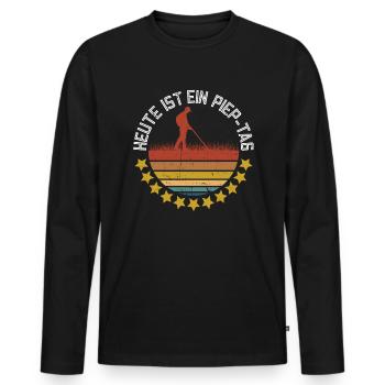 Heute Ist Ein Piep-Tag - Metalldetektor - Männer Premium Bio Langarmshirt - Schwarz - Vorne - Nico (187cm)
