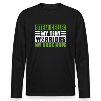 Stem Cell Transplant Stem Cell Donor Stem Cell - Men's Premium Organic Long Sleeve Shirt - black - Front - Nico (187cm)