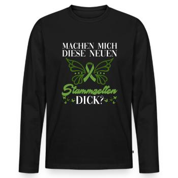 Cellules souches Thérapie par cellules souches Don de cellules souches - T-shirt manches longues Premium bio Homme - noir - Devant - Nico (187cm)