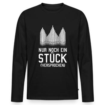Orgel Musik Orgelspieler Pfeifenorgel Organist - Männer Premium Bio Langarmshirt - Schwarz - Vorne - Nico (187cm)