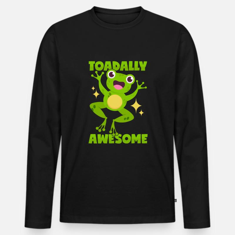 Great toad - Men's Premium Organic Long Sleeve Shirt - black