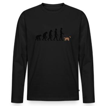 Cocker Spaniel - T-shirt manches longues Premium bio Homme - noir - Devant - Nico (187cm)