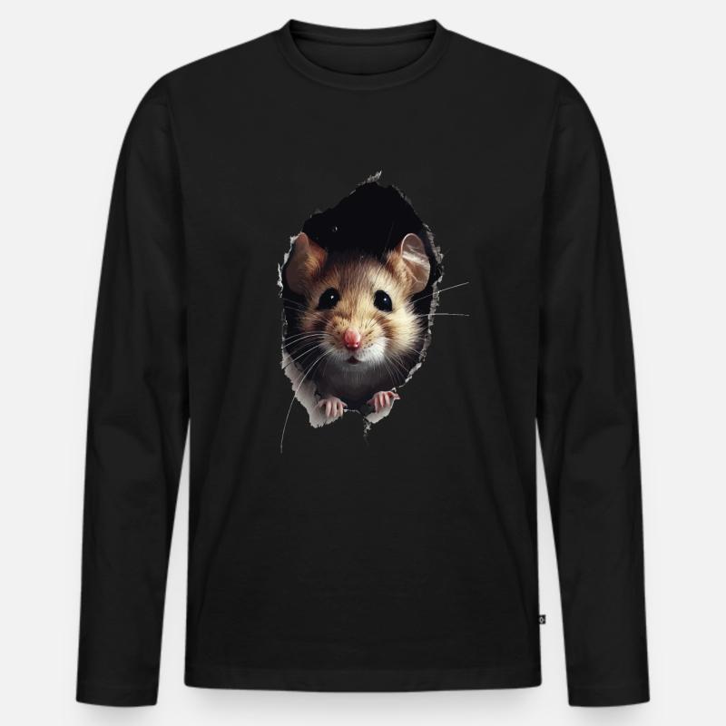 Siebenschläfer - Männer Premium Bio Langarmshirt - Schwarz