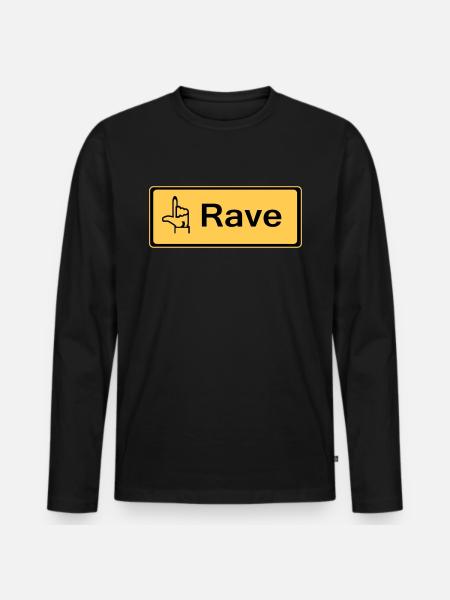 rzhw_rave-it - Men's Premium Organic Long Sleeve Shirt - black