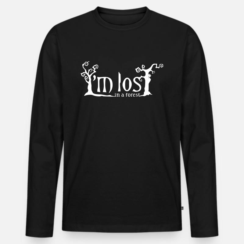 Forest inspired by Cure - Männer Premium Bio Langarmshirt - Schwarz