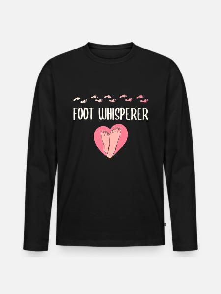Pediküre Fußpfleger | Food Whisperer - Männer Premium Bio Langarmshirt - Schwarz