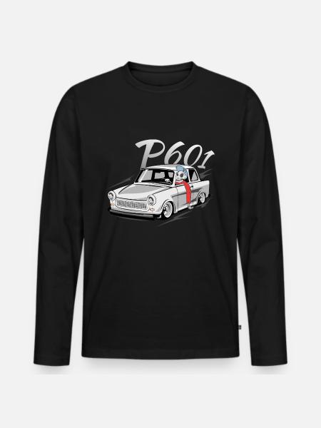601 - Men's Premium Organic Long Sleeve Shirt - black