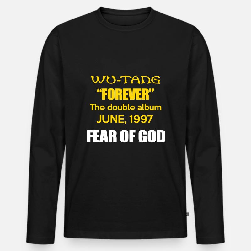 Wu Tang - Männer Premium Bio Langarmshirt - Schwarz