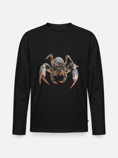 Skorpion - Männer Premium Bio Langarmshirt - Schwarz