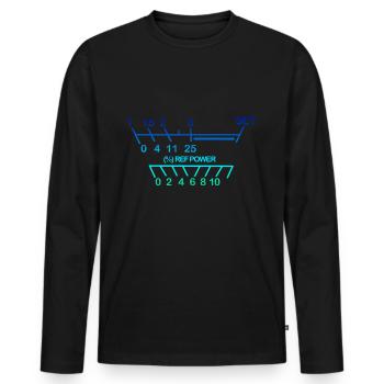 Amateur Radio Radio SWR-Meter - Men's Premium Organic Long Sleeve Shirt - black - Front - Nico (187cm)