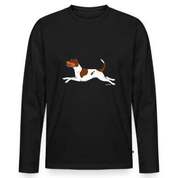 brasilianterrieri2 - T-shirt manches longues Premium bio Homme - noir - Devant - Nico (187cm)