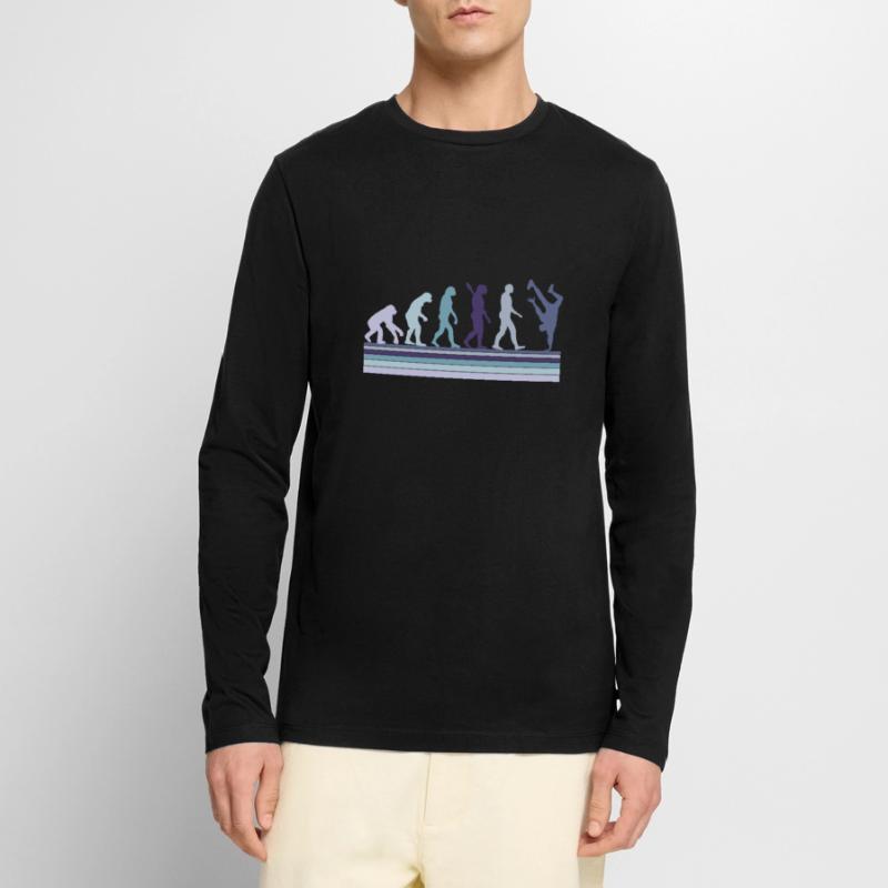 Évolution du Breakdance B-Boy Dance Breakdance T-shirt manches longues Premium bio Homme