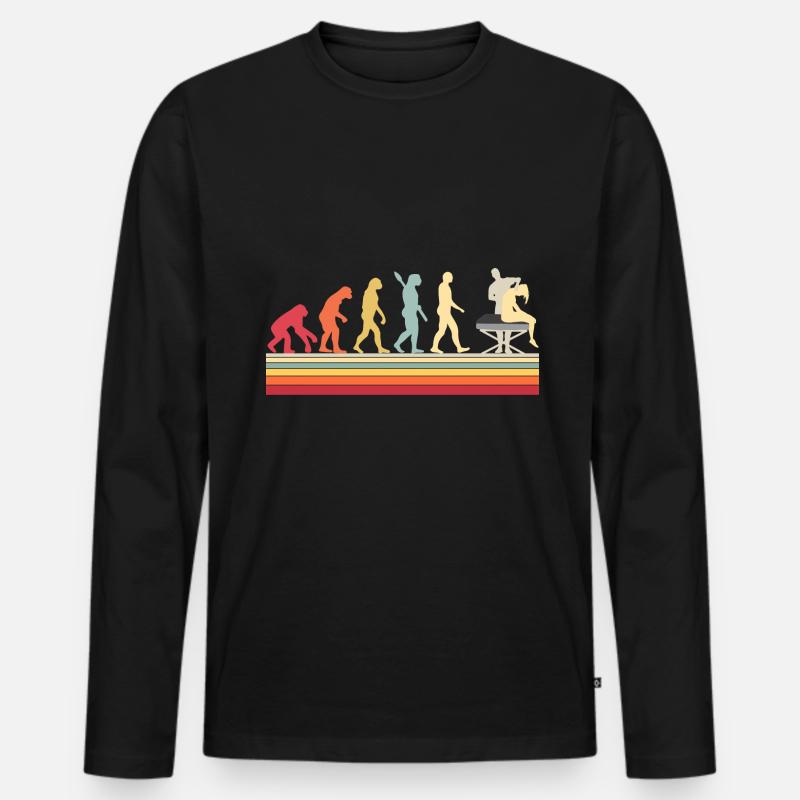 Evolution Physiotherapy Chiropractic - Männer Premium Bio Langarmshirt - Schwarz