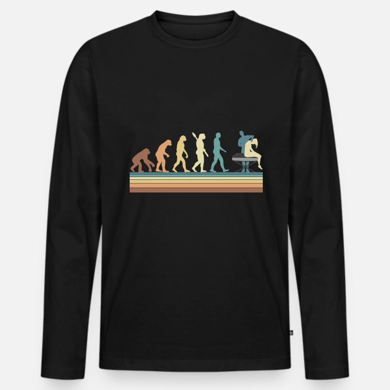 Evolution Physiotherapy Chiropractic - Männer Premium Bio Langarmshirt - Schwarz