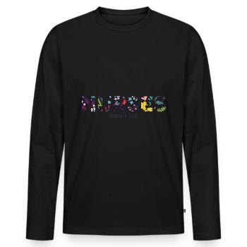 Krankenschwestern lügen nicht Floral Nurse Design - Männer Premium Bio Langarmshirt - Schwarz - Vorne - Nico (187cm)
