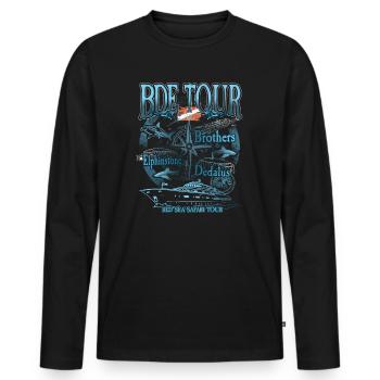 Egypt BDE Diving Elphinstone Dedalus Brothers - Men's Premium Organic Long Sleeve Shirt - black - Front - Nico (187cm)