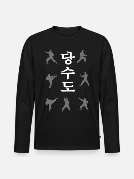 Tangsoodo Technique Shirt - Men's Premium Organic Long Sleeve Shirt - black