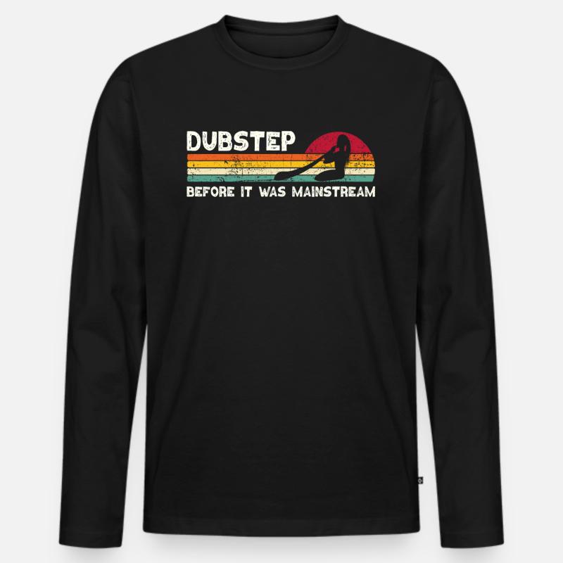Didgeridoo Dubstep Before It Was Mainstream - Men's Premium Organic Long Sleeve Shirt - black