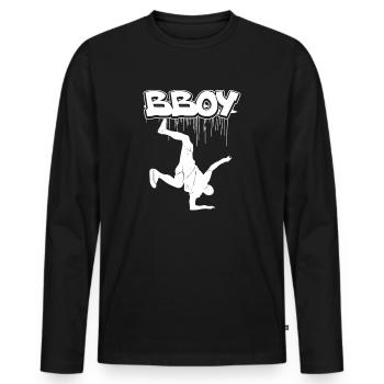 Breakdance Bboying Gift I Breakdance - T-shirt manches longues Premium bio Homme - noir - Devant - Nico (187cm)