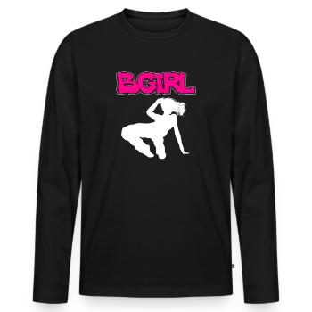 Breakdance Bboying Gift I Breakdance - T-shirt manches longues Premium bio Homme - noir - Devant - Nico (187cm)