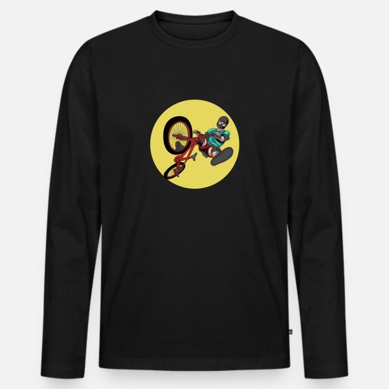 BMX - Männer Premium Bio Langarmshirt - Schwarz