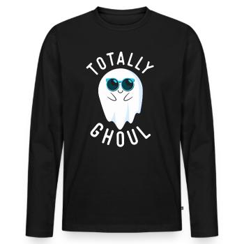 Halloween - Men's Premium Organic Long Sleeve Shirt - black - Front - Nico (187cm)