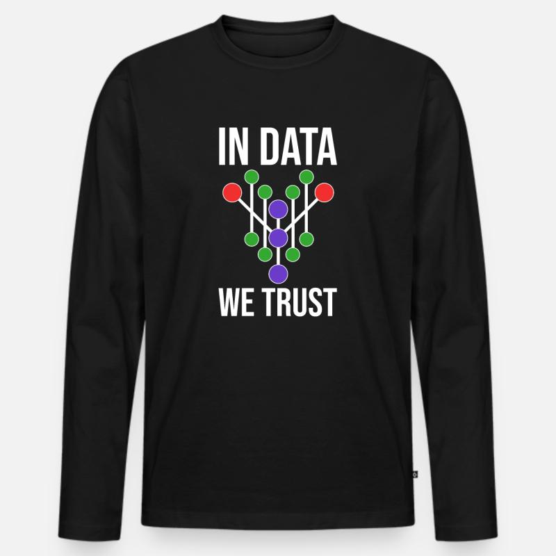 Data Science Analyst Data Scientist - T-shirt manches longues Premium bio Homme - noir