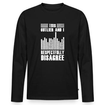 Data Science Analyst Data Scientist - Männer Premium Bio Langarmshirt - Schwarz - Vorne - Nico (187cm)