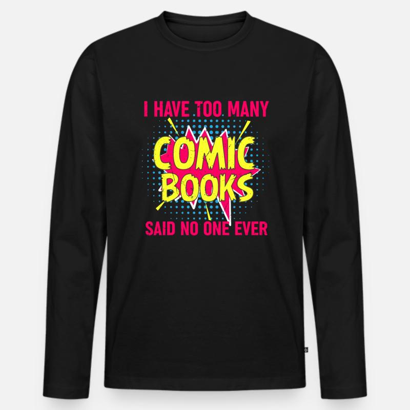 Comics Comic Heft Geschenk Heft Männer Premium Bio Langarmshirt