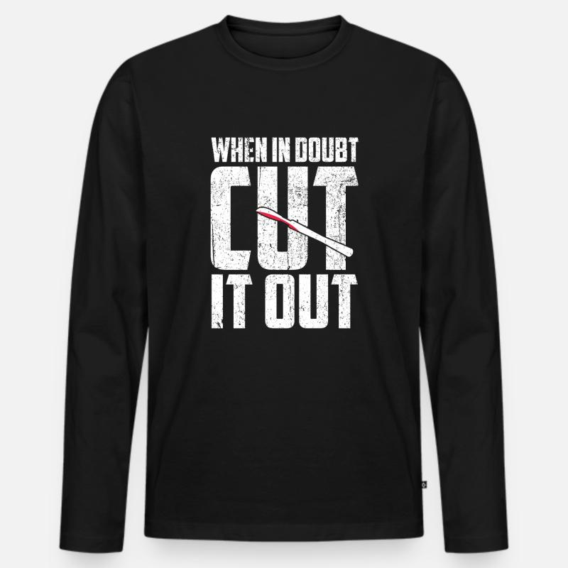 Chirurg - Männer Premium Bio Langarmshirt - Schwarz