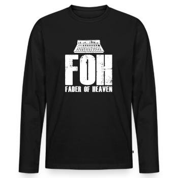 Tontechniker Sound Audio Engineer - Männer Premium Bio Langarmshirt - Schwarz - Vorne - Nico (187cm)