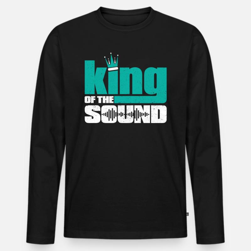 Tontechniker Sound Audio Engineer - Männer Premium Bio Langarmshirt - Schwarz