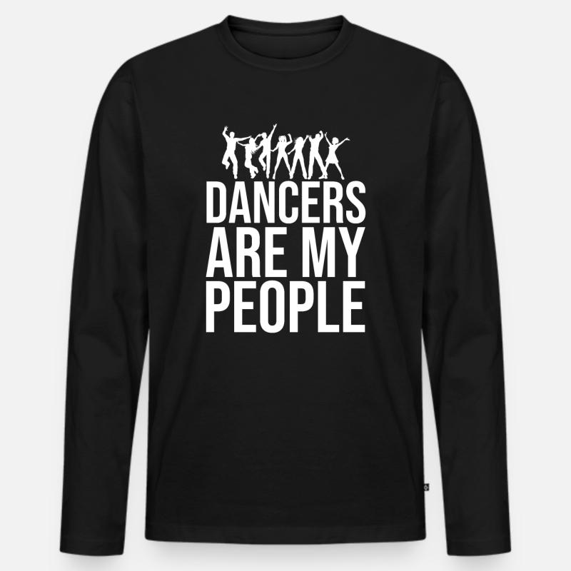 Tanzen Tänzer Tanz - Männer Premium Bio Langarmshirt - Schwarz