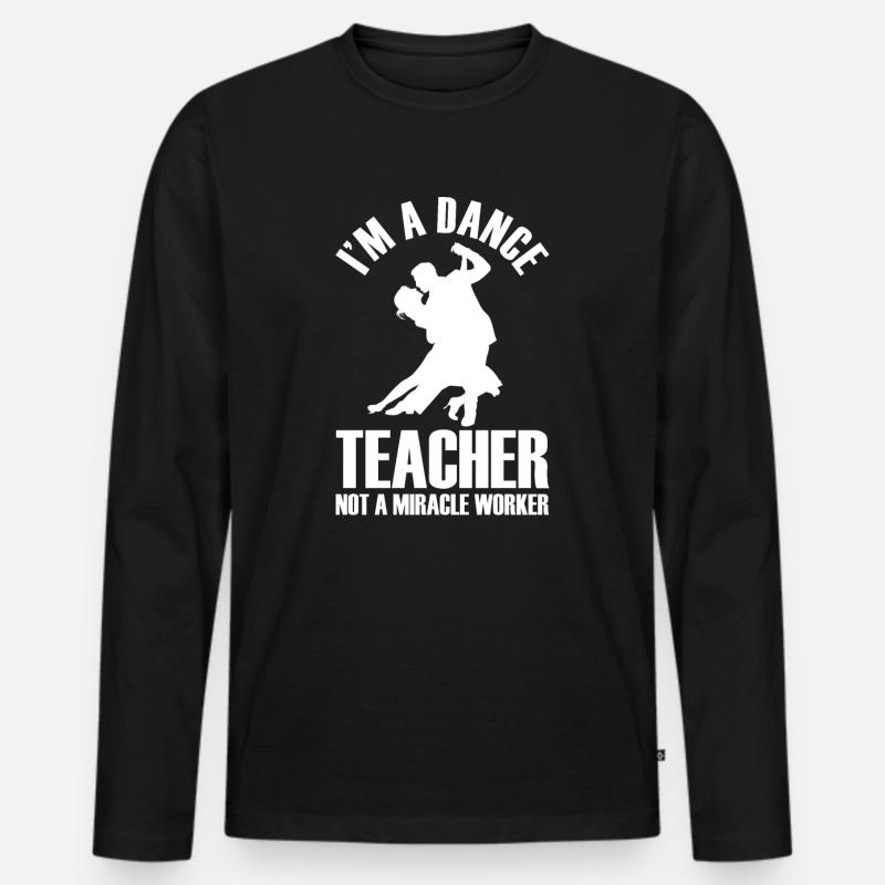 Tanzen Tänzer Tanz - Männer Premium Bio Langarmshirt - Schwarz