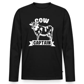 Agriculture Agriculture - T-shirt manches longues Premium bio Homme - noir - Devant - Nico (187cm)