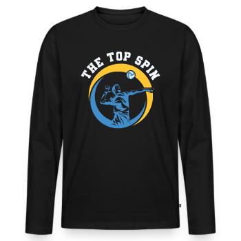 Volleyball Beach Volleyball - Men's Premium Organic Long Sleeve Shirt - black - Front - Nico (187cm)