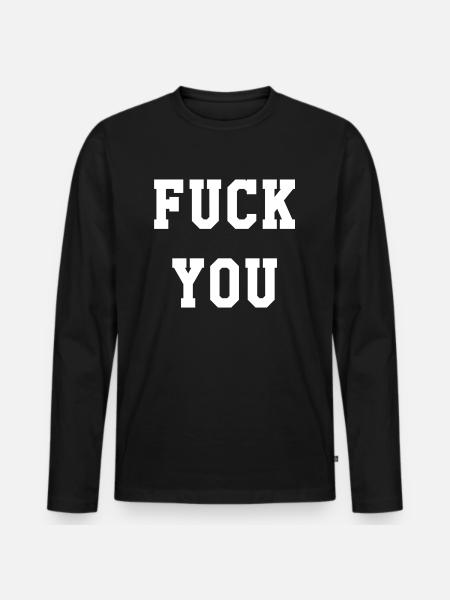 Va te faire foutre - T-shirt manches longues Premium bio Homme - noir